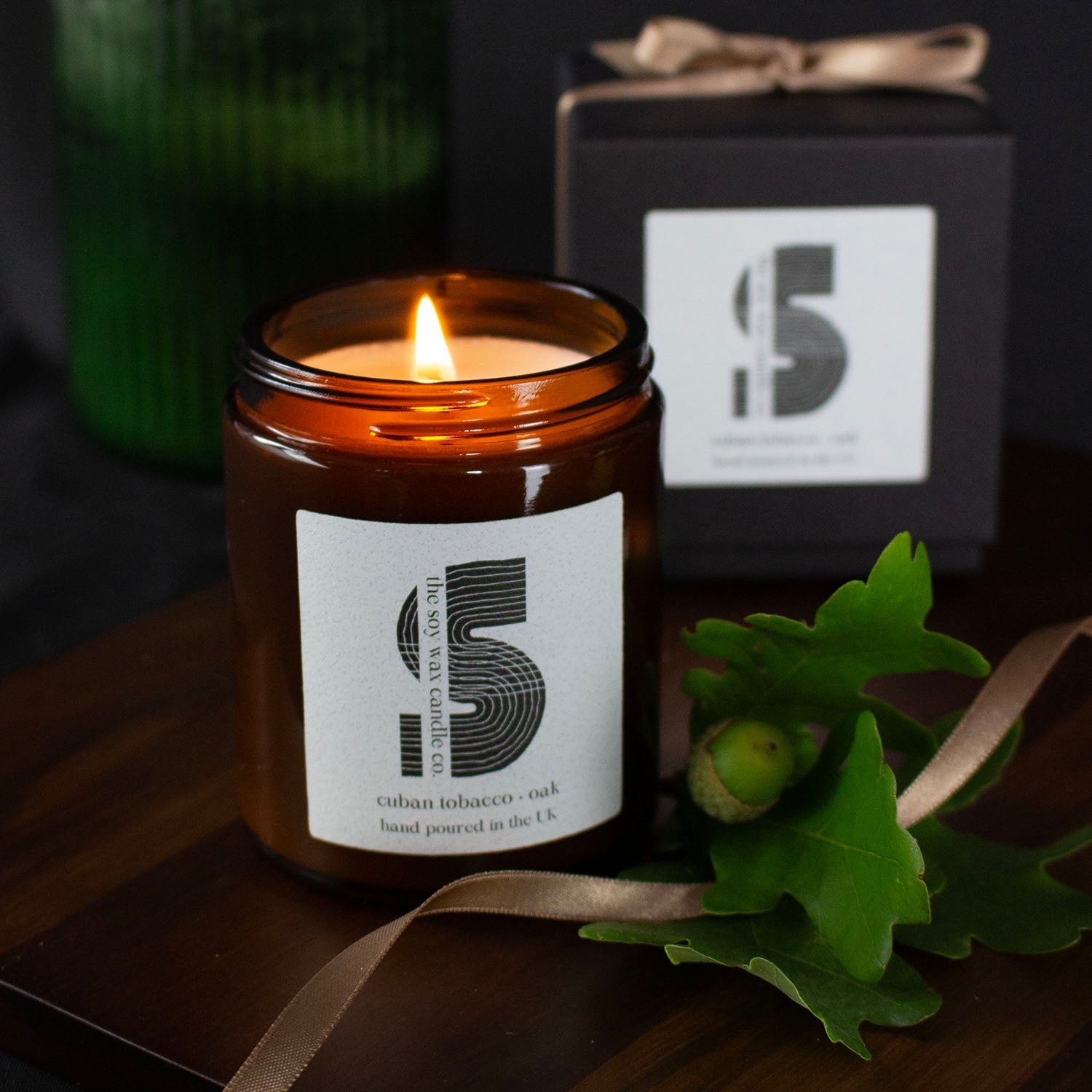 Candles Amber Jars