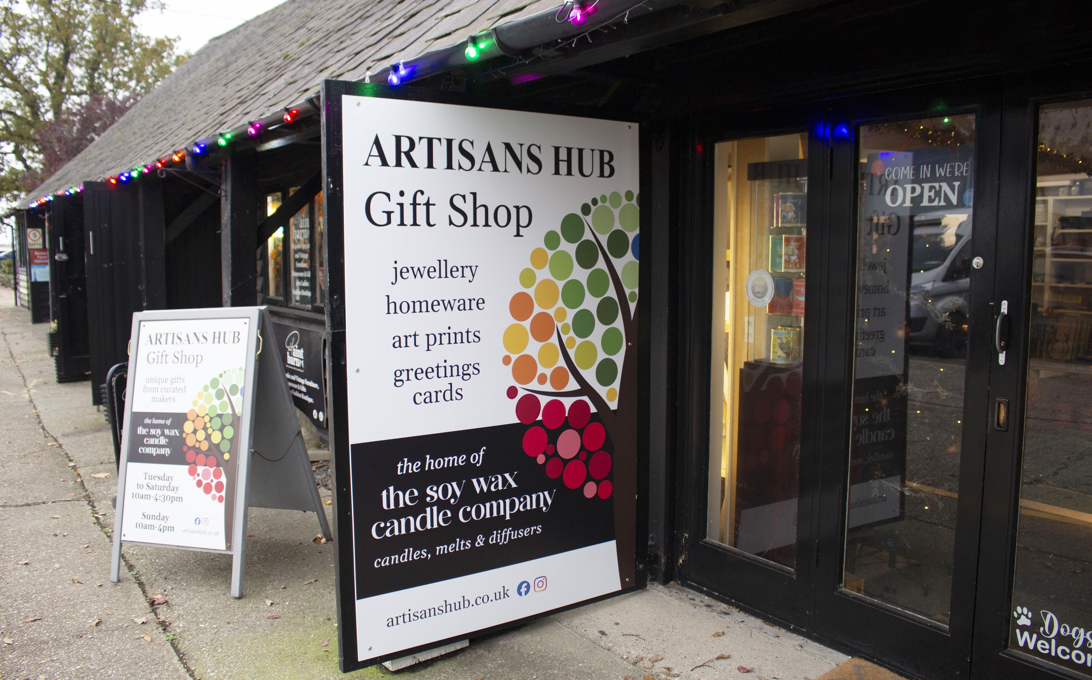 Artisans Hub Gift Shop, home of The Soy Wax Candle Company