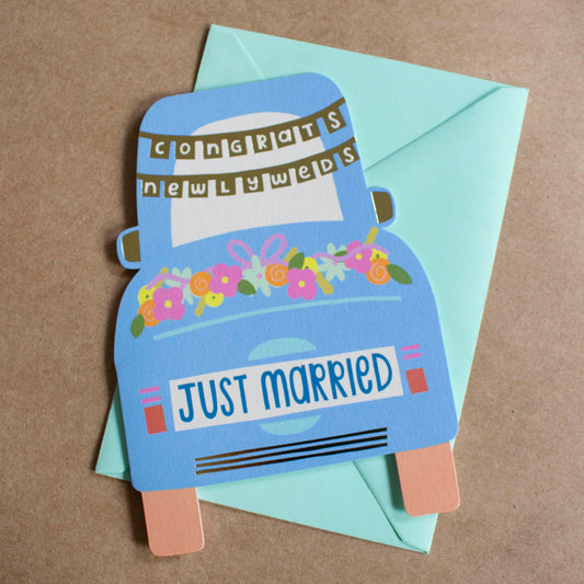 Just Married Greetings Card