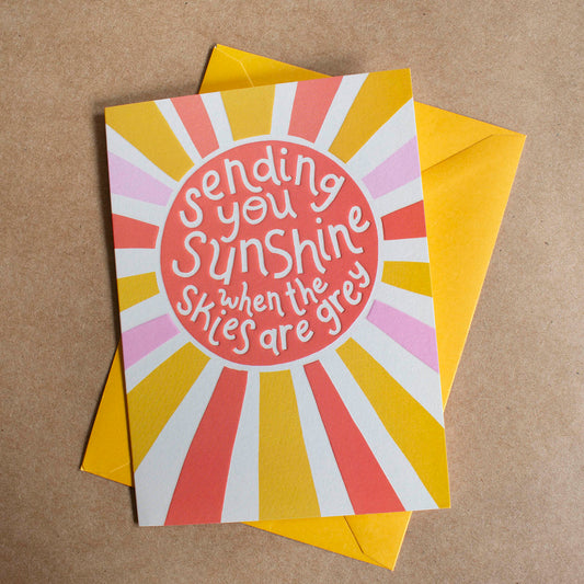 Sending You Sunshine Greetings Card
